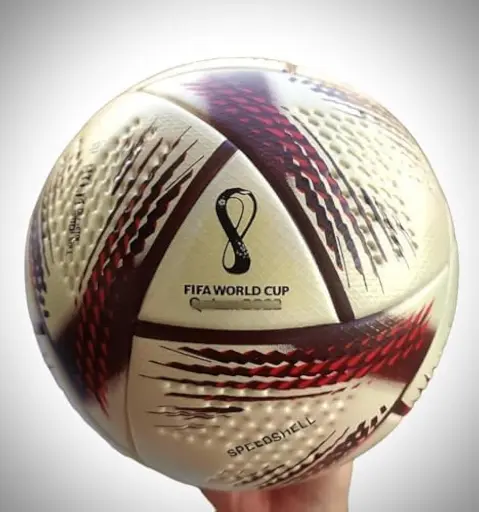 Football Soccer Ball, World Cup Final Al Hilm Ball With Air, Thermal Bonded -Size 5